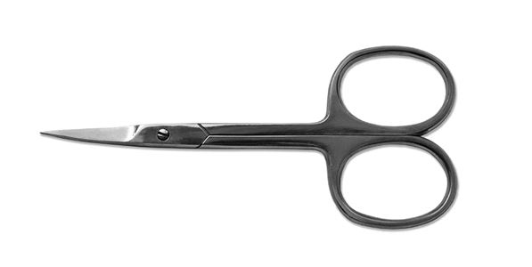 Nůžky záděrkové ohnuté 9 cm - nerez | KDS.cz