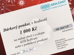NOVINKA - Dárkové poukazy KDS