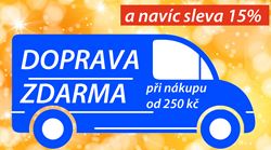 Doprava zdarma a navíc sleva 15% !